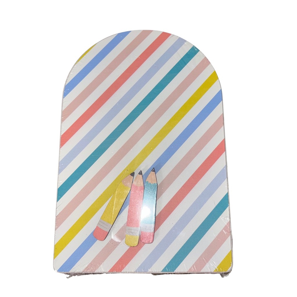 B2C Arched Magnetic Dry-Erase Board | Pastel Rainbow | NWT